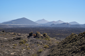 Wanderung durch den Naturpark Los Volcanes um die Vulkane Caldera de La Rilla, Montana de Santa...