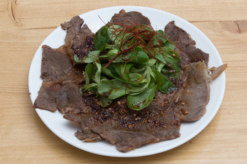 Chinese style stir fried beef