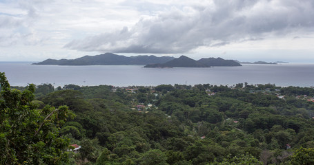 Panoramic view of Seychelles