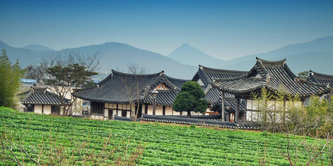 Naganeupseong Folk Village is located in Suncheon, Jeollanam-do, South Korea