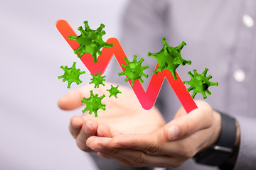 The coronavirus impacts the global economy..