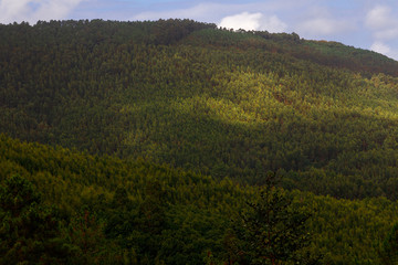 green mountain in the basque country