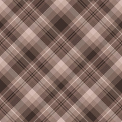 Seamless pattern in exquisite brown colors for plaid, fabric, textile, clothes, tablecloth and other things. Vector image. 2