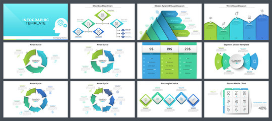 Collection of presentation templates