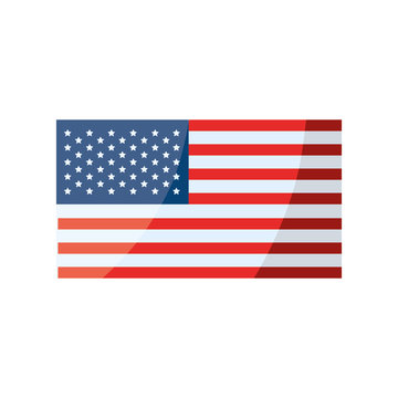 set of icons memorial day on white background