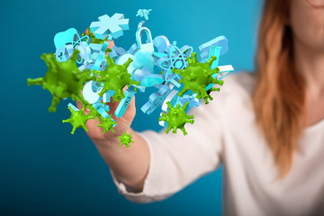 epidemic coronavirus 2019-nCoV, Novel Coronavirus Alert outbreak . Virus Covid 19-NCP. Spread of...