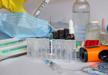 Vaccine against the virus in the laboratory