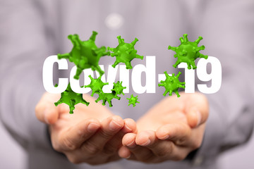 epidemic coronavirus 2019-nCoV 3d (2019-nCoV). .