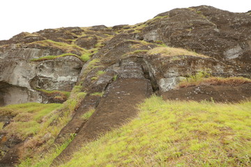 Cantera Rano Raraku en Isla de Pascua