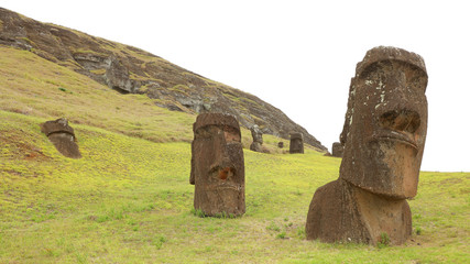 Cantera Rano Raraku en Isla de Pascua