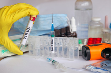 Vaccine against the virus in the laboratory