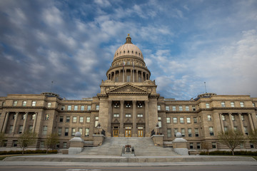 Fototapeta premium Low angle shot of the boise capital