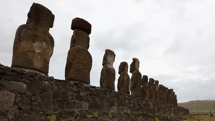 Ahu Tongariki, Isla de Pascua, Chile