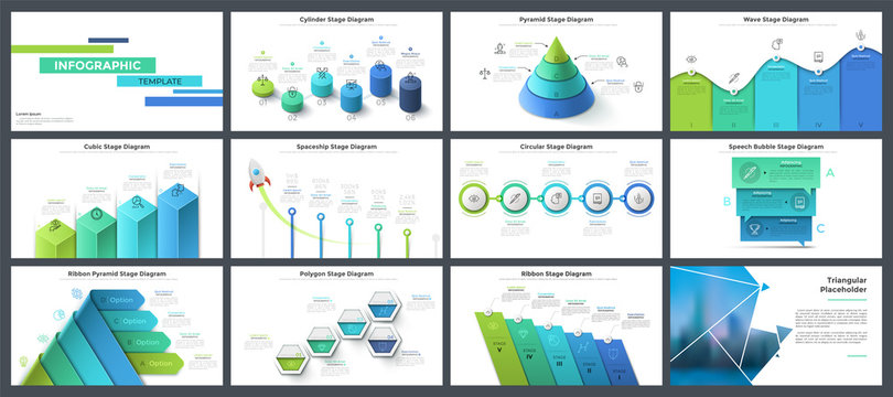 Collection of presentation templates