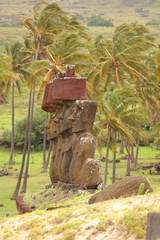 Ahu Nau Nau, Playa de Anakena, Isla de Pascua, Chile