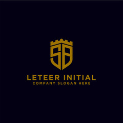 logo design inspiration for companies from the initial letters of the SB logo icon. -Vector
