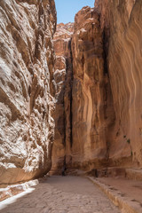 The main access to Petra, the Siq