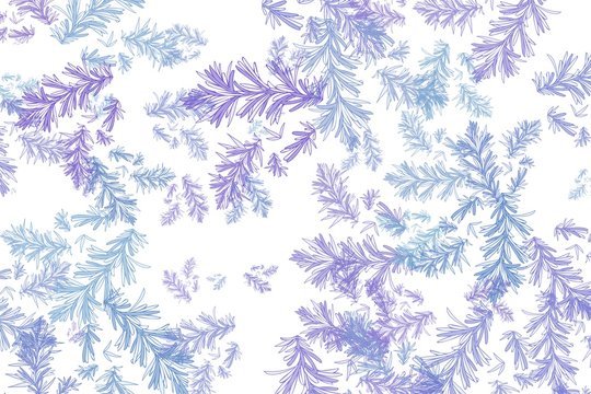 Colorful botanical illustration background. Leaf wallpaper