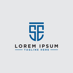 Obraz premium logo design inspiration for companies from the initial letters of the SE logo icon. -Vector