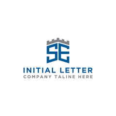 logo design inspiration for companies from the initial letters of the SE logo icon. -Vector