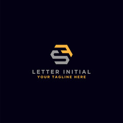 logo design inspiration for companies from the initial letters of the SF logo icon. -Vector