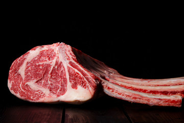 Premium Marble Fresh Red Rib Beef Meat for Tomahawk Steaks
