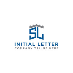 logo design inspiration for companies from the initial letters of the SL logo icon. -Vector