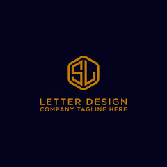 logo design inspiration for companies from the initial letters of the SL logo icon. -Vector