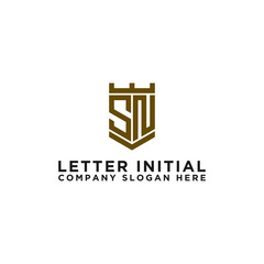 logo design inspiration for companies from the initial letters of the SN logo icon. -Vector