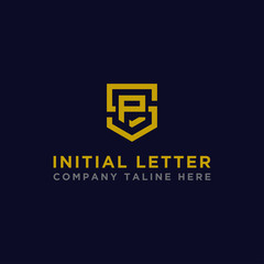 Fototapeta premium logo design inspiration for companies from the initial letters of the SP logo icon. -Vector