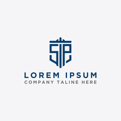 Obraz premium logo design inspiration for companies from the initial letters of the SP logo icon. -Vector