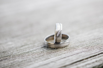 Obraz na płótnie Canvas Wedding Ring symbol of love and human relationships commitment