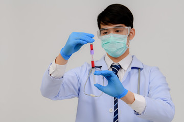 Technicians of vascular health in clinical laboratories for medical research and development...