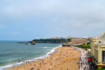 plage de Biarritz, France