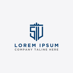 Obraz premium logo design inspiration for companies from the initial letters of the SU logo icon. -Vector