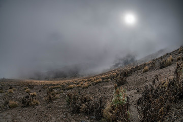 Cloudy landscape from Iceland 