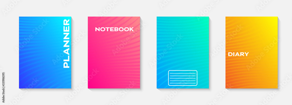 Aufkleber minimal vector abstract cover notebook design. planner and diary cover for print. abstract design fo