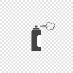 Spray icon on transparent background.