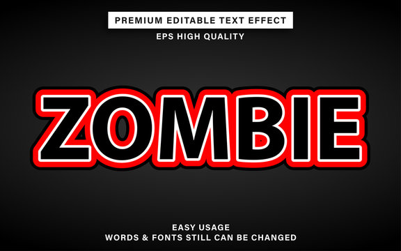 Zombie Text Effect