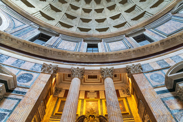 Fototapeta na wymiar Pantheon, Rome, Italy | Inside architecture