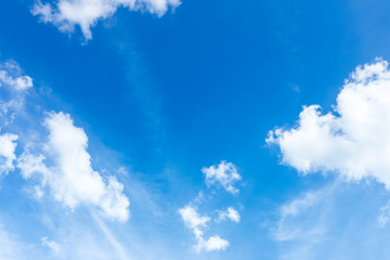 Blue sky and clouds background