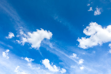 Naklejka na ściany i meble Blue sky and clouds background