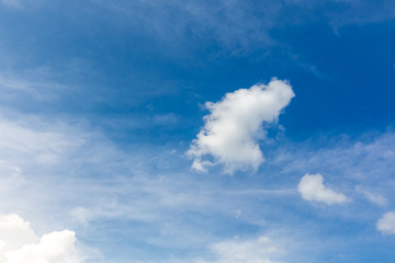 Blue sky and clouds background