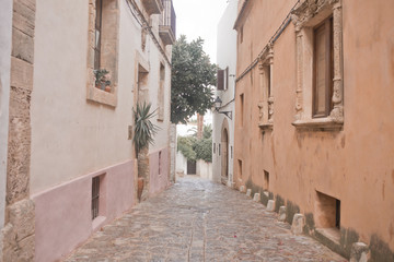 Ibiza - ruelle orangée