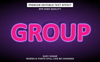 group text effect