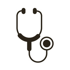 stethoscope cardio device line style icon