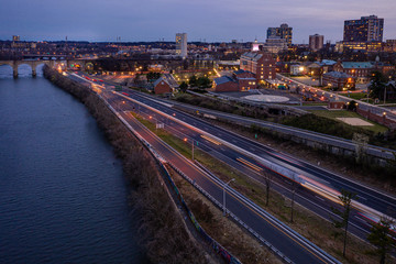 Aerial of Rutgers New Brunswick New Jersey
