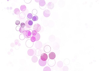 Light Pink, Yellow vector layout with circle shapes.