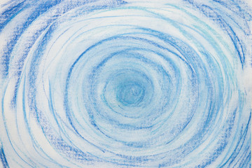 Fototapeta na wymiar blue circle pastel pattern on white paper background texture