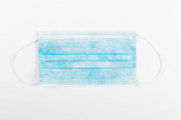 Medical mask on white background. Coronavirus concept. 2019 nCoV.